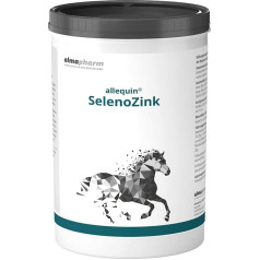 almapharm Allequin SelenoZinc, 1 kg, papildbarība zirgiem, palīdz kompensēt selēna un cinka trūkumu, ādas un nagu kopšanas atbalstam.