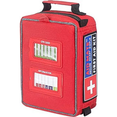 AID MATE Pro First Aid Kit with Molle System, Portable Emergency Survival Kits, Trauma Medical Kit for Home, Office, Car, Outdoor, Hiking, Travel, Camping