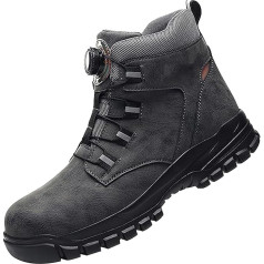 DKLOVIFU Safety Shoes For Men Anti-puncture Work Insurance Shoes Non-Slip Head Shoes Construction Clothing High Work Boots Men's Shoes Black Winter Shoes Work Shoes Kitchen Non-Slip Iş