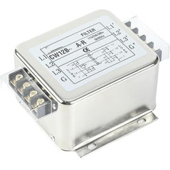 CW12B-3A/6A/6A/10A/20A/20A/30A-R tīkla filtrs, filtrs pret traucējumiem, terminālu bloks, trīsfāzu trīs kodolu 380V filtrs (CW12B-10A-R)