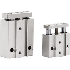 Pneimatiskais cilindrs, Miniatur-Führungsstangenzylinderbohrung 6 10mm MGJ6 MGJ10. Rumba 5/10/15 / 20mm doppelt wirkender Luftpneumatikzylinder für automatische Ausrüstung (Krāsa : 10mm, izmērs