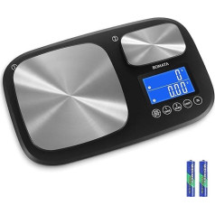 BOMATA 0.01g & 15kg divplatformu digitālie svari ar dubulto precizitāti, grami un unces, piemēroti maziem priekšmetiem, pārtikai, maizes cepšanai, raugam, juvelierizstrādājumiem B614