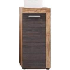 Furnline Vannas istabas mēbeļu sānu skapītis Cancun Walnut Satin, metāls, brūns