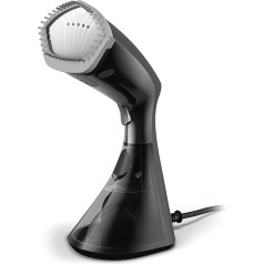 Philips 8000 Series tragarer Dampfglätter - 1600 W, 32 g / min Dampf, kompaktes ergonomisches Design, SmartFlow Heizplatte, Schwarz (GC800/80)