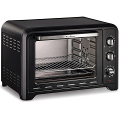 Moulinex Opto OX484810 - 39 l konvekcijas cepeškrāsns, 6 gatavošanas režīmi ar termostatu līdz 240º un taimeri līdz 120 minūtēm, cepšanas paplāte un pagriežamie plaukti, kompakts dizains