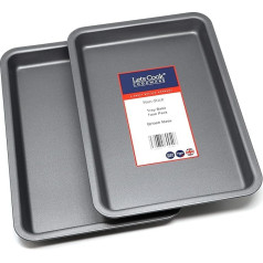 Lets Cookware 31cm Twin Pack UK Made cepšanas paplāte ar teflona nepielipīgo pārklājumu