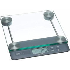 Taylor Pro digitālie virtuves svari pārtikai ar bezskārienu taras funkciju 32 lb/14,4 litru caurspīdīgs