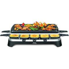 Tefal Raclette Ambiance RE4588 | на 10 персон, включает функцию настольного гриля | пластина гриля с антипригарным покрытием + безопасна для посудомоечной 