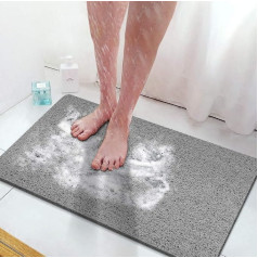 OTHWAY Dušas paklājs neslīdošs 40 x 80 cm Lufas neslīdošs dušas paklājs, mīksts, komfortabls masāžas vannas paklājs ar drenāžu, PVC dušas paklājs mitrām telpām, ātri žūstošs