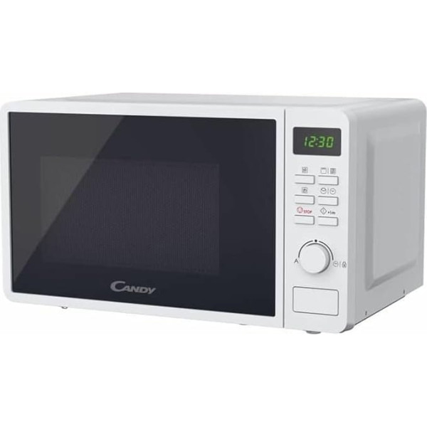 Candy Idea CMGA20SDLWLI Mikroviļņu krāsns grils 700W 20L Digitālā grilēšanas un atkausēšanas funkcija 8 automātiskās izvēlnes Ātrā gatavošana Rotējošais šķīvis 5 jaudas līmeņi Metāla sietiņš Balts
