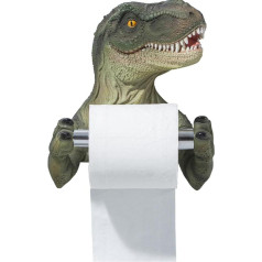 Eeneme Creative Dinosaur tualetes papīra turētājs Vannas istabas uzglabāšanas sienas tualetes papīra dvieļu turētājs Roll Barrel Punch Cloth Box