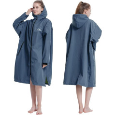 Oksun Waterproof Changing Robe for Adult,Windproof Swimming Oversized Poncho Coat Surf Beach Robe with Hooded