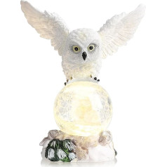 com-four® LED pūces figūriņa ar stikla bumbu - LED apgaismojums ar taimera funkciju - dekoratīva Ziemassvētku figūriņa