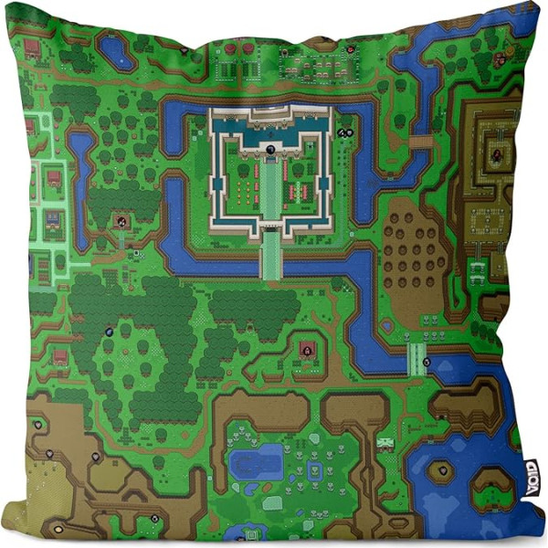 VOID Hyrule Cushion Cover Outdoor Indoor Link SNES n64 Past Ocarina of Time Wind Waker, spilvena izmērs: 40 x 40 cm