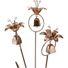 Dārzi Metall-Lilien, Blumen mit Glocken für den Außenbereich, Hof, Kunst, Metall, Bronze, Calla-Lilie