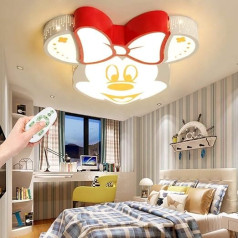 Griestu gaisma LED Mickey Akrila lampas abažūrs Griestu lampa Boy Girl Baby Bērnu bērnu bērnistabas lampa 40 W Dimmable Remote Control Interjera apgaismojums Dzīvojamā istaba Bērnu istaba Bērnistaba Bērnistaba Lamp Wall Light