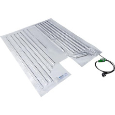 REKUBIK IBC sildīšanas paklājs Alumīnija lamināta grīdas sildīšanas paklājs IP54 (230 V) Paletes izmērs 120 x 100 cm (1000/1250 L IBC), temperatūra 40 °C