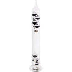 Esschert Design TH43 40 x 8 x 8cm stikla Galileo termometrs - daudzkrāsains