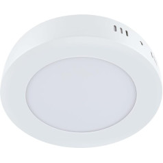 LED griestu gaisma apaļa diametrs 12 cm balta neitrāli balta gaisma 4000 K 580 lm Griestu gaisma Virsmas virsmas punktlampa Priekšnams Virtuve Vannas istaba