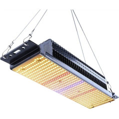 500 W pilna spektra LED augu lampa, siltāka balta LED augšanas gaisma, Upgrade PPFD 800 μmol/s/㎡ Augšanas gaisma telpaugiem, stādiem, dārzam, ziediem