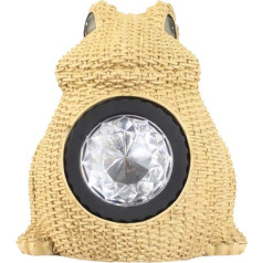 Uonlytech Solar Garden Light Waterproof Frog Resin Lamp Solar Frog Light Frog Statuette Light for Yard Pack of 1