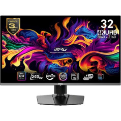 31,5 collu monitors mpg 321urx qd-oled qd-oled/led/uhd/flat/240hz/black