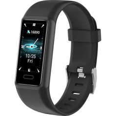 Cloudpoem Fitness Tracker, Fitnesa pulkstenis vīriešiem un sievietēm ar sirdsdarbības monitoru, soļu skaitītāju, kaloriju skaitītāju, miega monitoru, SNS SMS zvanu paziņojumu, sporta pulksteni IP68 ūdensizturīgs iOS Android ierīcēm