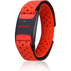 FITCENT sirdsdarbības monitora aproce, Bluetooth ANT+ optiskā sirdsdarbības sensora aproce, uzlādējams fitnesa izsekošanas līdzeklis Peloton Strava Zwift Polar Beat DDP Yoga Wahoo Fitness Garmin Watch