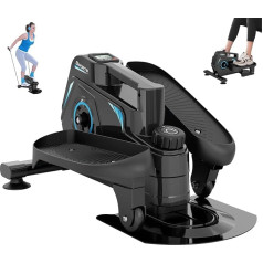 THERUN Mini Cross Trainer, zem galda eliptiskais trenažieris ar 8 magnētiskās pretestības līmeņiem, portatīvs mini eliptiskais trenažieris, eliptiskais kāju trenažieris senioriem, biroja darbiniekiem