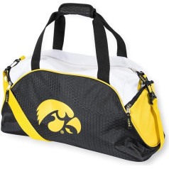 University of Iowa Hawkeyes Ultimate Gym Duffel Bag mugursoma vīriešiem un sievietēm, Black and Gold, Classic, Black and Gold, Classic
