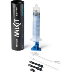 MilKit kompakta bezkameru vārstu sistēma - Mērīšanas un uzpildes šļirce 60 ml - Divi patentēti bezkameru vārsti - Presta vārsta sirds instruments - Šveices ražojums - Ražots Vācijā