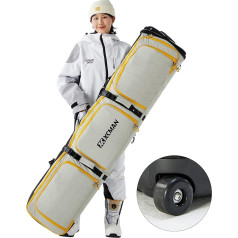 XCMAN Roller sniega dēļu soma ar riteņiem Regulējams garums...