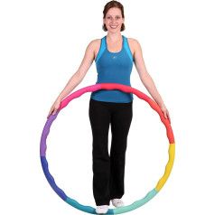 Sports Hoop® sērija: Acu Hoop® 3M - 3.2lb (1.5kg) vidēja, atsvars Hula Hoop fitnesam. ar 50 minūšu treniņu nodarbību DVD.