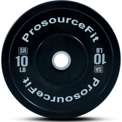 ProsourceFit cietas gumijas bampera plāksnes (pārdod atsevišķi) ar tērauda ieliktni, 10lb, 15lb, 25lb, 35lb, 45lb spēka celšanai, spēka treniņiem