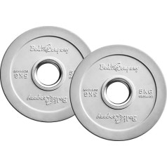 Bad Company Olympia svaru plāksnes ar krāsu kodu I 50 / 51 mm Čuguns ar gumijas pārklājumu 1 pāris (1,25 - 25 kg) vai komplekts (7,5 - 157,5 kg)