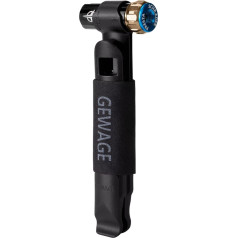 CO2 pumpētājs ar 5 x 16 g patronām - CO2 pumpētāja svira velosipēdu riepām, saderīgs ar Presta un Schrader vārstu - CO2 velosipēdu riepu sūknis kalnu un šosejas velosipēdiem, izolēts ieliktnis iekšā