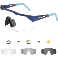 KAPVOE Fotohromatiskie fotohromiskie velosipēdu brilles TR90 rāmis vīriešiem Sievietēm caurspīdīgas sporta saulesbrilles Sporta riteņbraukšana MTB riteņbraukšanas brilles Braukšanas sporta brilles Beisbola skriešana