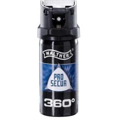 Walther piparu aerosols ar aktīvo sastāvdaļu un UV marķējumu, melns, izmērs