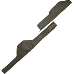 Daiwa Multi Length Rod Case, ieroču futrālis, zaļš, metālisks, mīksts, 3 nodalījumi, rāvējslēdzēja aizdare