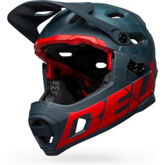 Bell Downhill MTB ķivere Super DH Spherical Prime Matte - zila/krēmkrāsas krāsā