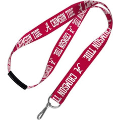 WinCraft NCAA University of Alabama Crimson Tide Kakla lente ar plīstošu aizdari 2,5 cm, oranža, zila, balta