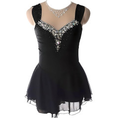 YDHTIZ Slidošana kleitas Diamond svārki sievietēm slidošana kleita Girls meitenes meitenes daiļslidošana svārki F L