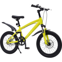 HauTour bērnu velosipēds, 12/14/16/16/18/20 collu bērnu velosipēds Regulējams bērnu velosipēda augstums ar palīgriteņiem 3-4/3-5/5-6/6/6-8/8-13 gadiem, viegls ātrās montāžas ritenis zēniem un bērniem
