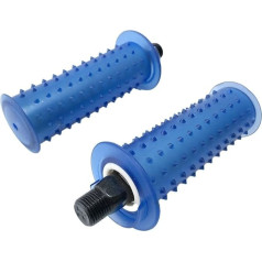 Neslīdošs vingrošanas velosipēda rokturis, piemērots 12 mm un 14 mm stūrei, lai nodrošinātu lielāku drošību (zils 12 mm).