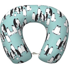 OKFSTY Travel kakla spilvens Cute Penguin Adult Memory Foam Travel kakla spilvens lidmašīnai vilcienam mājās