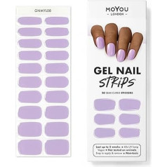 MOYOU LONDON UV gēla sloksnes - 20 gabaliņu iepakojums - Nagu plēves ar UV starojumu salona kvalitātes manikīram - Bath Bomb