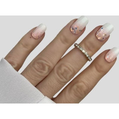 Zaubernägel4Home - UV folijas, UV nagu folijas, želejas nagu ietinamie nagi, puscieti želejas nagi (Coarse Baby Boomer)