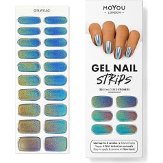 MOYOU LONDON UV gēla sloksnes - 20 gabaliņu iepakojums - Nagu plēves ar UV starojumu kvalitatīvam manikīram salonā - Prism Break