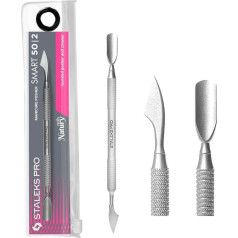 STALEKS PRO by Natury Nails Smart 50/2 kutikulu stūmējs Manikīrs Pedikīrs Nerūsējošais tērauds