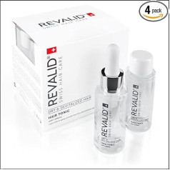 Revalid Toniks ar kofeīnu un dabīgiem matu ekstraktiem, 4 ampulas x 30 ml